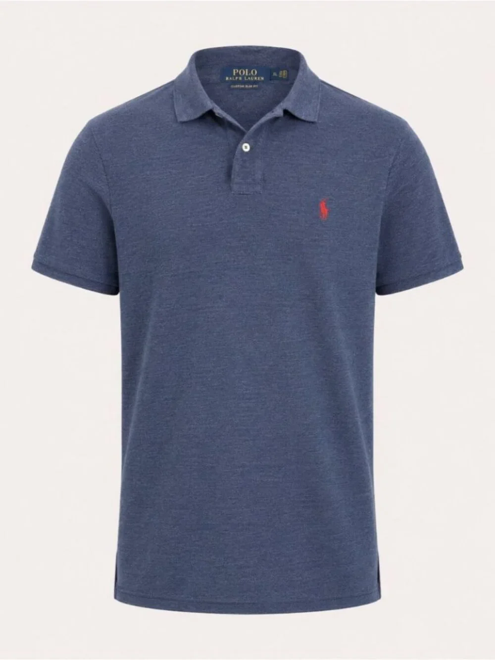 Polo Ralph Lauren Custom Slim Fit Polo Shirt Blue XL Classic Casual Golf